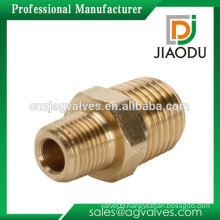 Zhejiang company high quality and competitive price forged 1/4 or 1/8 inch npt male brass reducing nipple